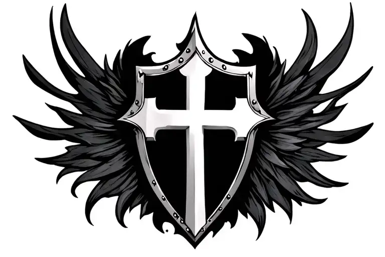 shield cross royalty - Variation 2