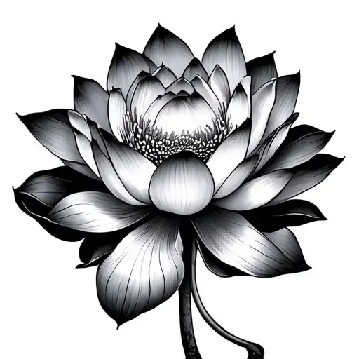 japanese lotus flower - Variation 2