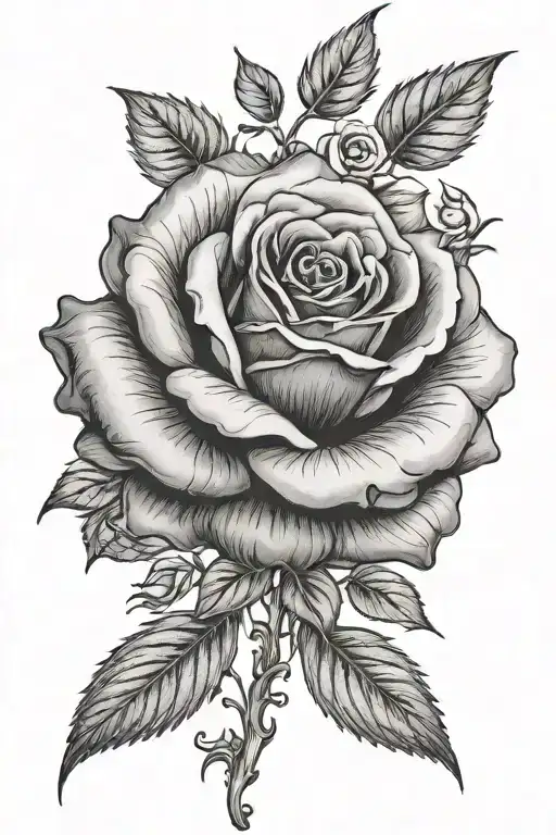 negative shade name "Sophia" with rose background realism - Variation 2